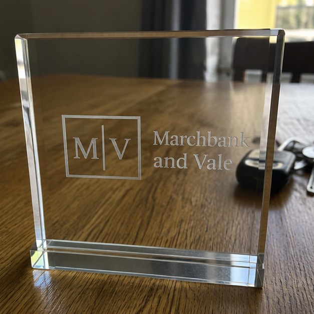 Personalized baseball trophies — customer photo